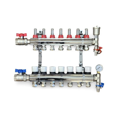 Wärmer System 5 Port Underfloor Heating Complete Manifold