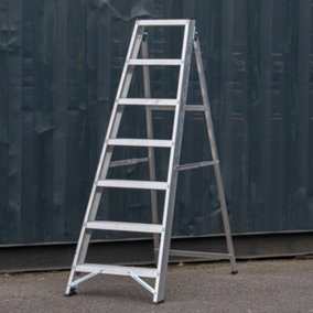 7 Step Industrial Swingback-Builders Step Ladder