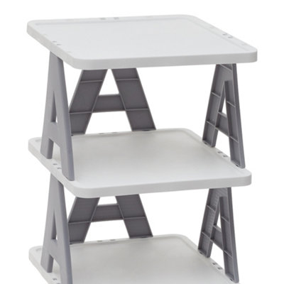 7 Tier Foldable Anti-Drop Corner Vertical Shoe Rack