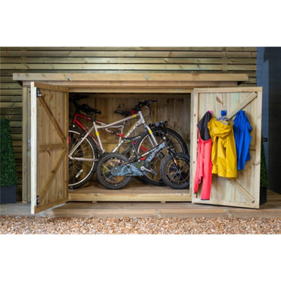 Bike storage deals shed b&q