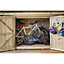 7 x 3 (2.14m x 0.97m) Redwood Bike Store + Triple Deck Base