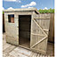 7 x 3 Pressure Treated Tongue And Groove Pent Wooden Shed - 1 Window + Single Door (7' x 3' / 7ft x 3ft) (7x3)