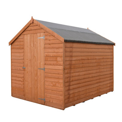 7 x 5 Feet Overlap Dip Treated Value Range Apex Shed Single Door