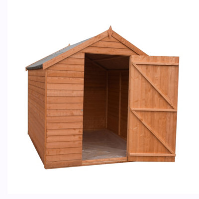 7 x 5 Feet Overlap Dip Treated Value Range Apex Shed Single Door - 3