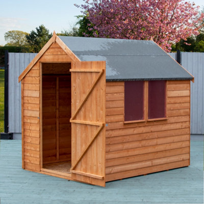 7 x 5 Feet Overlap Shed Single Door