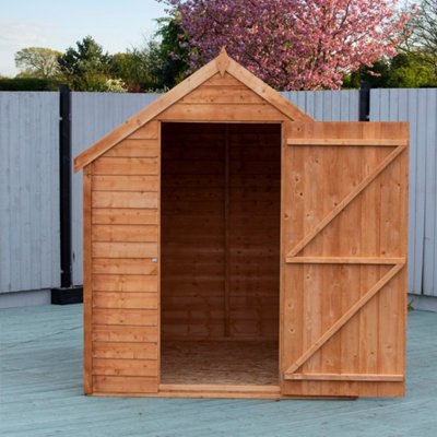 7 x 5 Feet Overlap Shed Single Door