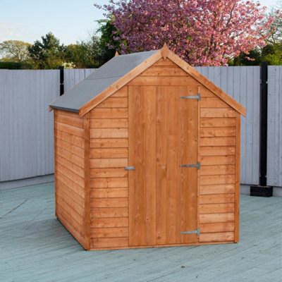 7 x 5 Feet Overlap Shed Single Door - 4