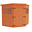 7 x 7 (2.13m x 2.13m) Wooden Tongue & Groove CORNER - PENT Garden Shed - Double Doors (12mm T&G Floor & Roof) (7ft x 7ft) (7x7)