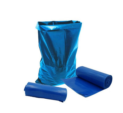 7 x BLUE Builder Bags EXTRA STRONG Rubble Sacks - 20" x 30"