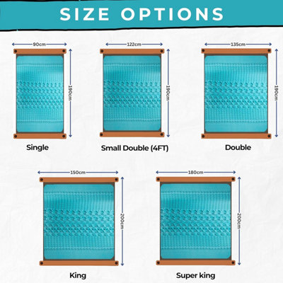 7 Zone Orthopedic 5cm PU Foam Mattress Topper Cooling Breathable High Density Foam, Pressure Relief Bed Enhancer for Back Pain
