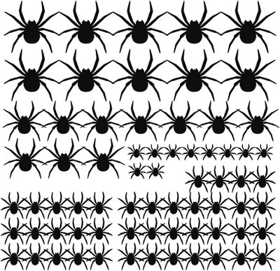 70 Pcs Halloween Decorations Spider Wall Decor Sticker,Halloween Scary ...