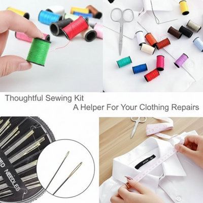 70 Piece Portable Sewing Kit Travel Home Sewing Set with Needles Thread ...