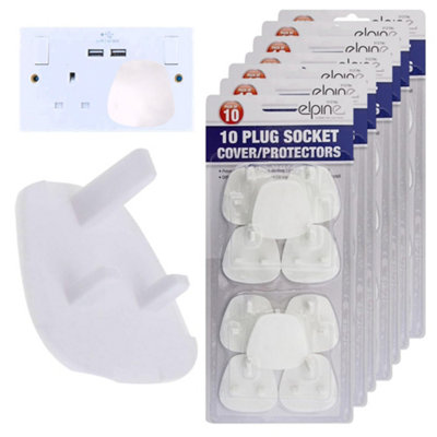 70 X Plug Socket Cover Protector Baby & Child Safety Protector Mains ...