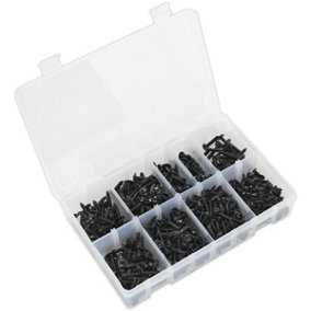 700 PACK Self Tapping Screw Assortment - Flanged Head Various Size Metal Fixings