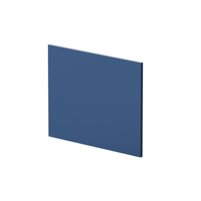 700mm L Shape Square Reversible Bath End Panel - Satin Blue