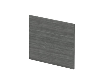 700mm Square MFC Reversible Shower Bath - Woodgrain Anthracite