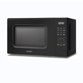 700W 20L Countertop Microwave Oven with LED Display and Touch Control,Black
