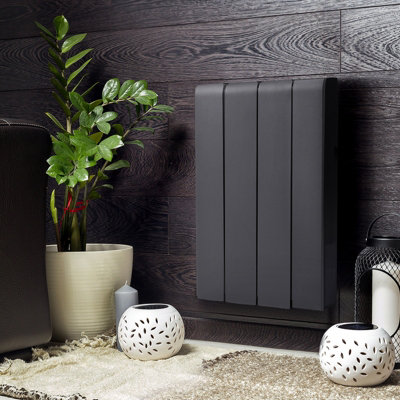 700W Wall Mounted Electric Ceramic Radiator Space Heater with 5 Model,Black