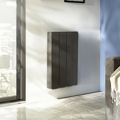 700W Wall Mounted Electric Ceramic Radiator Space Heater with 5 Model,Black