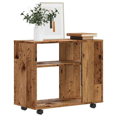 Berkfield Side Table Old Wood 70X35X55 Cm Engineered Wood from B&Q