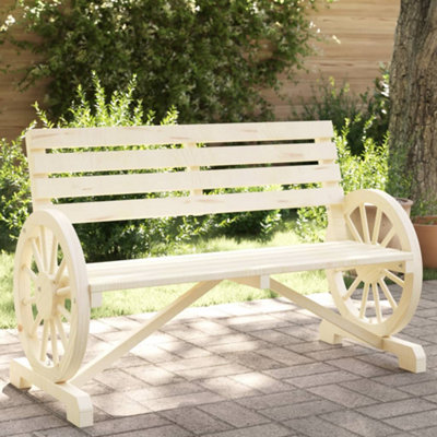 B&Q -  Garden Bench 2-Seater Solid Wood Fir