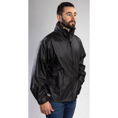 Helly Hansen Workwear Voss Waterproof Rain Jacket in Black, Size 2XL, Windproof Protective Gear for Outdoor and Marine Work Environments - Image 5