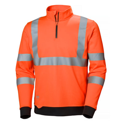 Helly Hansen Workwear Addvis Half Zip Sweatshirt (Orange)  (Xxx Large) from B&Q
