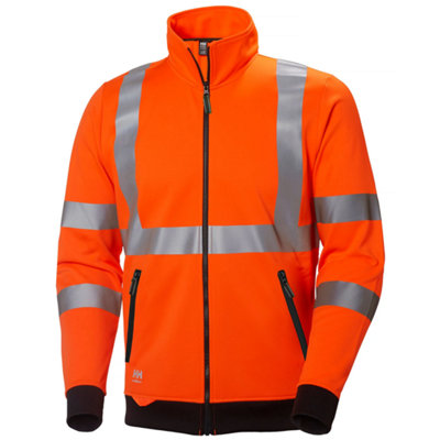 Helly Hansen Workwear Addvis Zip Sweatshirt (Orange)  (X Small) from B&Q