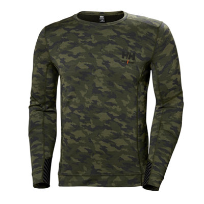 Helly Hansen Green Workwear Hh Lifa Merino Crewneck (Green) (Medium)