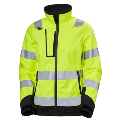 Helly Hansen Workwear Womens Luna Hi-Vis Softshell Jacket (Yellow)  (Medium) from B&Q
