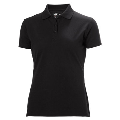 Helly Hansen Workwear Womens Manchester Polo Shirt (Black)  (Medium) from B&Q