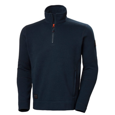 B&Q -  Workwear Kensington Halfzip Knit Fleece (Navy)  (Medium)
