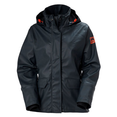 B&Q -  Workwear Womens Luna Rain Jacket (Navy)  (Xx Large)