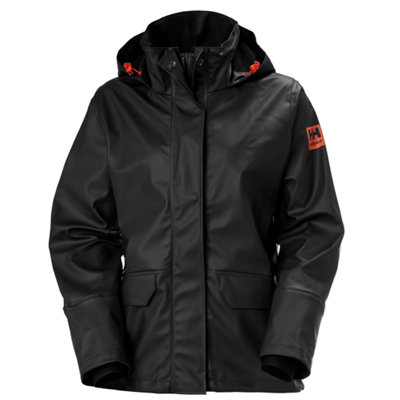 Helly Hansen Workwear Womens Luna Rain Jacket (Black) (Small) Black