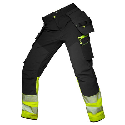Helly Hansen Workwear Icu Brz Construction Pant Class 1 (Yellow/ebony)  (C46) from B&Q
