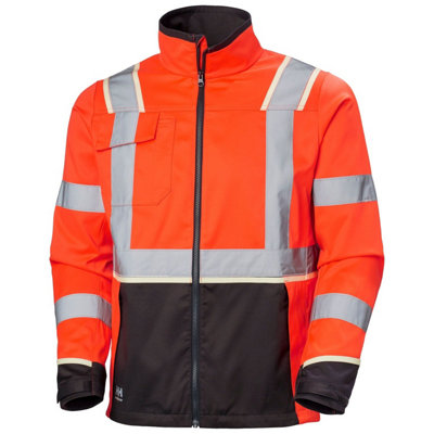 Helly Hansen Red Workwear Uc-Me Jacket (Hi Vis /Ebony) ) Medium