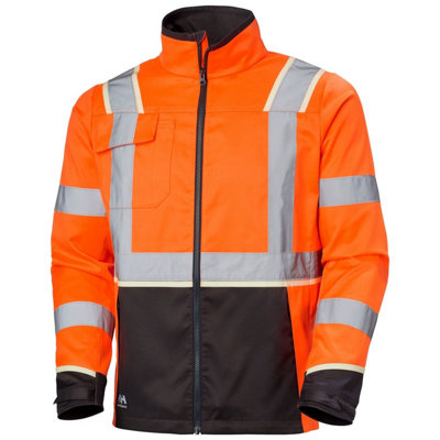 Helly Hansen Orange Workwear Uc-Me Jacket (Hi Vis /Ebony) ) Large