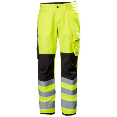 B&Q -  Workwear Uc-Me Work Pant Cl2 (Hi Vis Yellow/ebony)  (C72)