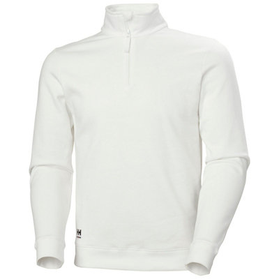 Helly Hansen Workwear Classic Half Zip Sweatshirt (White)  (Xxx Large) from B&Q