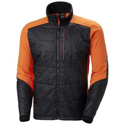 Helly Hansen Workwear Kensington Insulated Jacket (Black/dark Orange)  (Medium) from B&Q