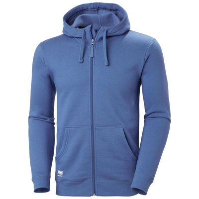 B&Q -  Workwear Classic Zip Hoodie (Stone Blue)  (X Large)