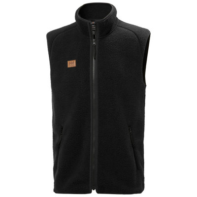 B&Q -  Workwear Heritage Pile Vest (Black)  (Large)