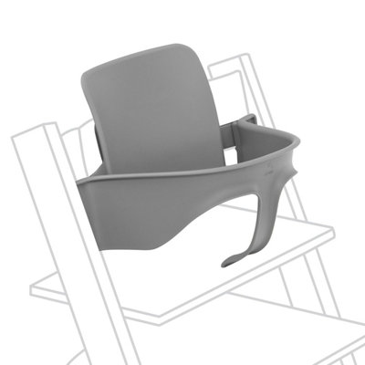 Stokke Tripp Trapp Baby Set 2Storm GreyFor Ages 6-36 MonthsConvert Chairs Produced After May 2003 Into A Comfortable High from B&Q