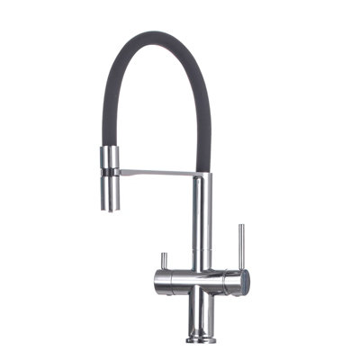 Nes Home Whitacre Modern Kitchen Sink Mixer Tap with Pull Out 360 Swivel Spout - Image 4