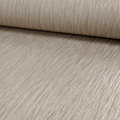 Debona Crystal Plain Pattern Textured Stripe Glitter Motif Vinyl Wallpaper (Gold 9002) - Image 4