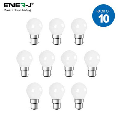 Ener-J Led Bulb 3W Led Golf Lamp B22 3000K 10Pcs  Pack from B&Q