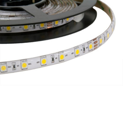 Ener-J Led Flex Strip Light 5 Metre Roll Smd 5050 60 Leds 6000K Ip65 Adapter Not Included from B&Q