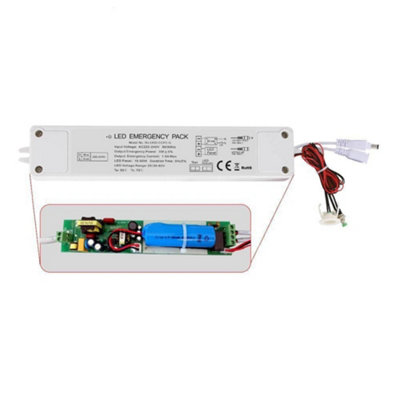 Rackhams Green 6W To 70W Plug And Play 5W Emergency Battery Kit For Led Panels 6W To 70W, 3 Hours Of Emergency Lighting - Image 3