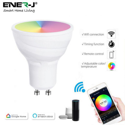 B&Q -  Smart Wifi Gu10 Led Lamp 5WRgb+W+WwDimmable