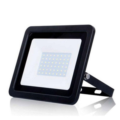 B&Q -  Enerj 30W Non Pir Slim Line Black Body Floodlight
